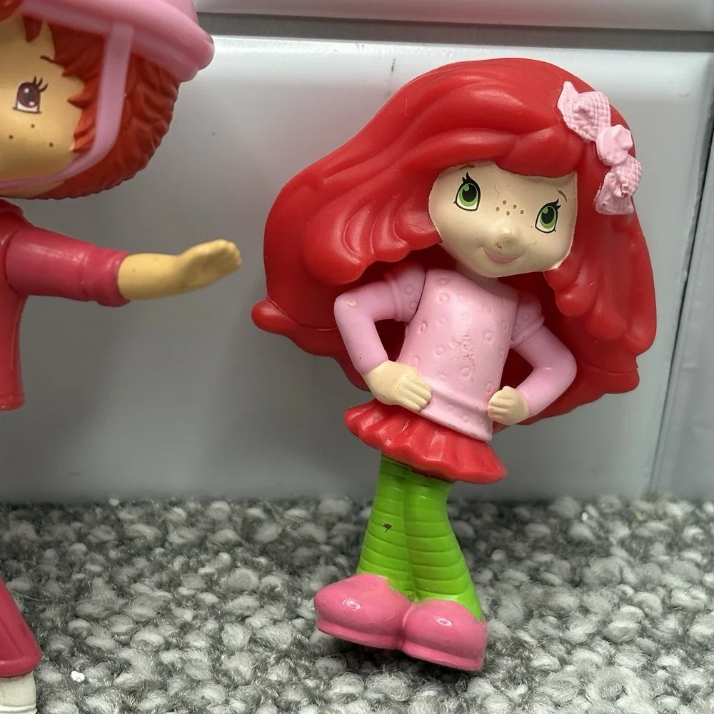 Strawberry Shortcake Mini Figures Set Of 4 For Dollhouses Or Playsets Party Deco